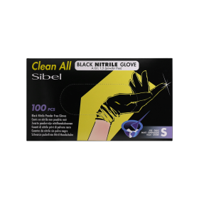Gants Nitrile Noir Taille S 100Pcs Sibel