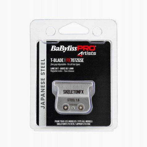 Lame T Dents 1,6mm Acier Japonais SkeletonFx FX707ZGSE Babyliss Pro 4rtists
