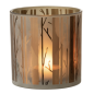 Photophore 15cm En Verre Arbre  J-Line
